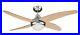 105 cm 41 ACHILIA ceiling fan with light kit and remote control nickel & pine