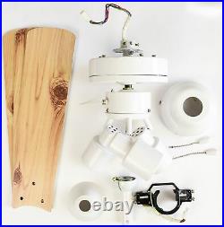 107 cm Ceiling fan with Light Kit 3 Lamp Spots Cyrus White Indoor Fan 3 Speeds
