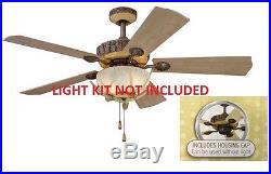 2 PACK! 52 Yosemite Ceiling Fan 2 Light NO LIGHT KIT OR ANTLERS
