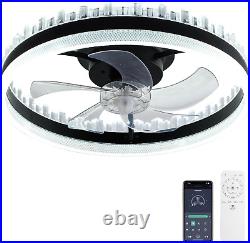 20 Caged Ceiling Fans with Lights Remote Control, 6 Wind Speeds & Timing & LED