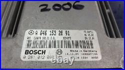 2006 W639 Mercedes Vito 111 2.2 CDI Ecu A6461532891 Ed6076 Bosch 0281012068 Pcm