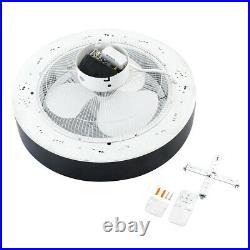 22 Ceiling Fan with Light Kit Invisible Flushmount Chandelier Ceiling Fan Lamp