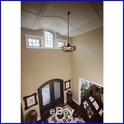 23-in Dark Bronze Indoor Downrod Mount Ceiling Fan with Light Kit Remote 3-Blade