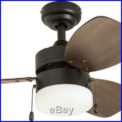 30 Bronze LED Indoor Ceiling Fan with Light Kit