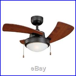 36 New Bronze 1 Light Indoor Ceiling Fan with Light Kit
