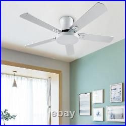 42 Inch Indoor Ceiling Fan with Light Kit and Remote For Bedroom, Living Room