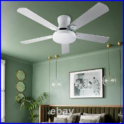 42 Inch Indoor Ceiling Fan with Light Kit and Remote For Bedroom, Living Room