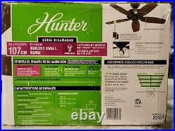 42 in. Indoor New Bronze Builder Small Room Ceiling Fan with Light Kit by Hunter