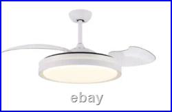 42 in. With Light Kit and Remote Control LED White Ceiling Fan