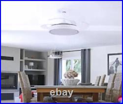 42 in. With Light Kit and Remote Control LED White Ceiling Fan