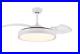 42 in. With Light Kit and Remote Control LED White Retractable Ceiling Fan