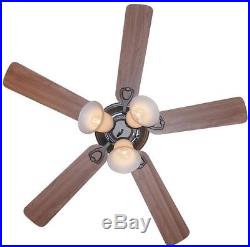 44 Oiled Rubbed Bronze Indoor Ceiling Fan With Light Kit Flush Mount New