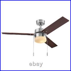 44 Vue Brushed Nickel Ceiling Fan with Light Kit