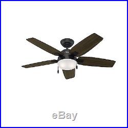 46 Hunter Noble Bronze Contemporary Ceiling Fan CFL Light Kit Included
