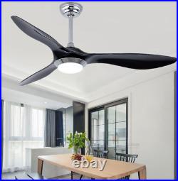 48 6 Speed Ceiling Fan Light Reversed ABS Blades Chandelier With LED Kit Remote