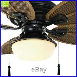 48 Ceiling Fan Light LED Kit Natural Iron Indoor Outdoor Home Office Patio NEW