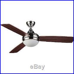 48 Honeywell Salermo Ceiling Fan Satin Nickel With Light Kit & Remote Control