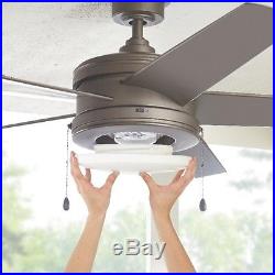 5 Blade Ceiling Fan 4 Speed Indoor Outdoor Reversible Light Kit 60 in Wet Rated