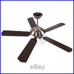 52 5 Blades Ceiling Fan 3 Light 3 Speed Kit Antique Reversible Remote Control