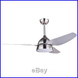 52 Acrylic 18W LED Ceiling Fan with Light Kit Remote Control Chandelier Lamp