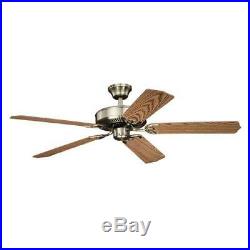 52 Antique Brass 2 LED Indoor Ceiling Fan with Light Kit