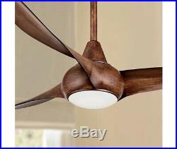 52 Brown Minka Aire Light Wave Ceiling Fan with LED Light Kit 3 Koa Blades