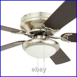 52 Brushed Nickel LED Indoor Ceiling Fan with Light Kit