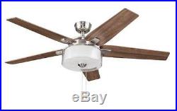52 Brushed Nickel LED Indoor Ceiling Fan with Light Kit Discontinued