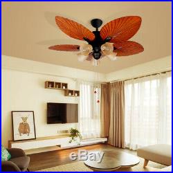 52 Ceiling Fan with Light 5 Blades Antique Brown Reversible Remote Control Kit