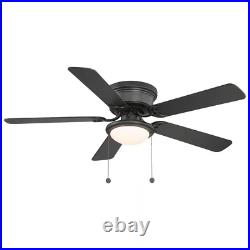 52 Inch Universal Ceiling Fan With 3-Speed Control Indoor LED Light Kit Lamp