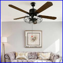 52 Modern Ceiling Fan with Light Kit &Remote Control Chandelier Ceiling Light