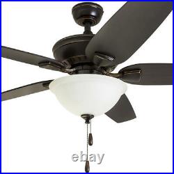 52 Oil Rubbed Bronze LED Indoor Ceiling Fan with Light Kit