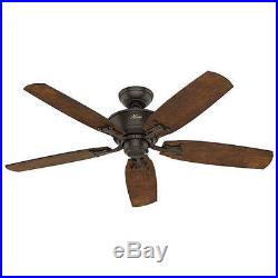 52 Onyx Bengal 4 Light Ceiling Fan with Light Kit Reversible Blades