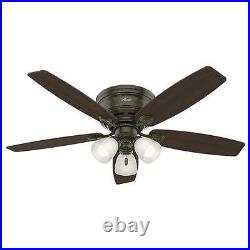 52 Provencal Gold LED Indoor Ceiling Fan with Light Kit