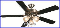 52 Satin Nickel Ceiling Fan With Light Kit 415935