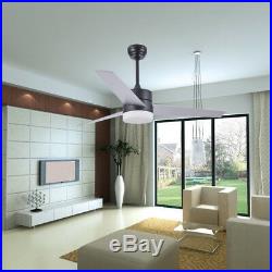 52 Vintage 18W LED Ceiling Fan with Light Kit Remote Control Reversible Blade