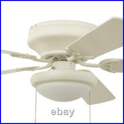52 White LED Indoor Ceiling Fan with Light Kit