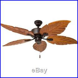 52-in Downrod Ceiling Fan With Light Kit LED Indoor/Outdoor Oil Rubbed Bronze