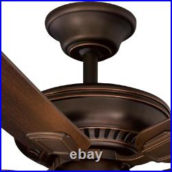52in Ceiling Fan 5 Blades with LED Light Remote Control Kit Mediterranean Bronze