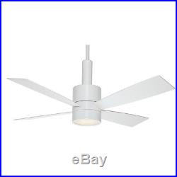 54 Casablanca 54 Ceiling Fan, Snow White Finish- Integrated Halogen Light Kit