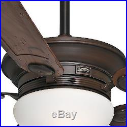 54 Casablanca Brushed Cocoa Ceiling Fan with Light Kit & Uplight/Accent Light