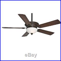 54 Casablanca Brushed Cocoa Ceiling Fan with Light Kit & Uplight/Accent Light