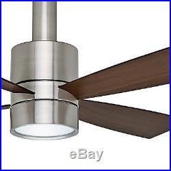 54 Casablanca Brushed Nickel Ceiling Fan with Integrated Cased White Light Kit