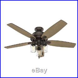 54 Onyx Bengal LED Light Indoor Ceiling Fan with Light Kit