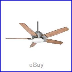 56 Casablanca Brushed Nickel Ceiling Fan with LED Light Kit