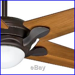 56 Casablanca Transitional Ceiling Fan Brushed Cocoa Finish with Light Kit