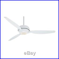60 Casablanca Ceiling Fan, Snow White Integrated Low Wattage LED Light Kit