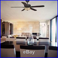 60 inch Ceiling Fan with Light and Remote Control Kit Oil Rubbed Bronze 5 Blade