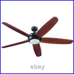 62 Bronze LED Indoor Ceiling Fan with Light Kit