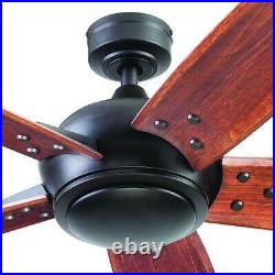 62 Bronze LED Indoor Ceiling Fan with Light Kit